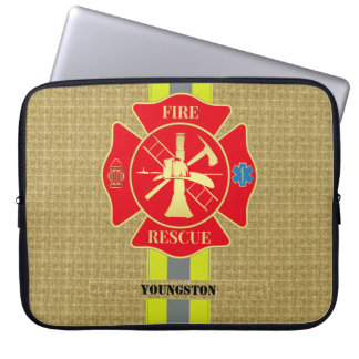 Funda Para Portátil Vibrante bombero cruza arte maltés