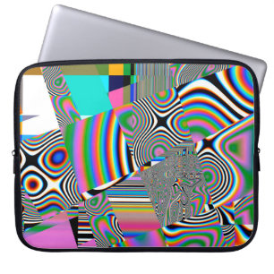 Funda Para Portátil Vibrante fondo abstracto. Patrón colorido. Geo