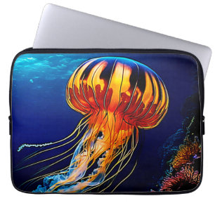 Funda Para Portátil Vibrante Jellyfish Arte subacuático