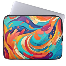 Funda Para Portátil Vibrante paisaje de sueños abstracto