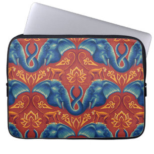 Funda Para Portátil Vibrante patrón de taparrabos de safari - El Lotus