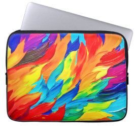 Funda Para Portátil Vibrante pintura abstracta de expresionismo