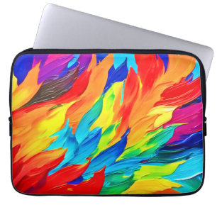 Funda Para Portátil Vibrante pintura abstracta de expresionismo
