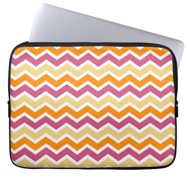 Funda Para Portátil Vibrante ZigZag tribal (Frente)