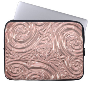 Funda Para Portátil victoriano elegante Rosa de oro