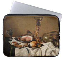 Funda Para Portátil Vida con jamón, libros y naves ornamentales