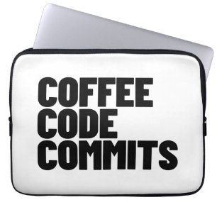 Funda Para Portátil Vida de ingeniero de software: café, código, confi