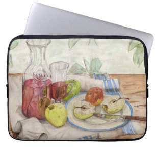 Funda Para Portátil Vida de la fruta y la pintura al vino