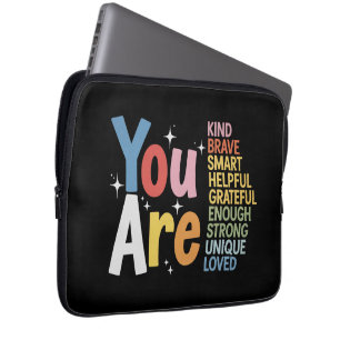 Funda Para Portátil Vida de maestro Sé amable Enseñanza Estudiantes de
