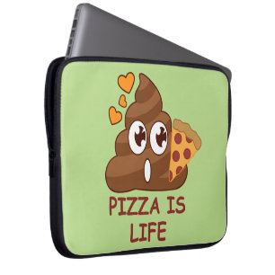Funda Para Portátil Vida del impulso de la pizza