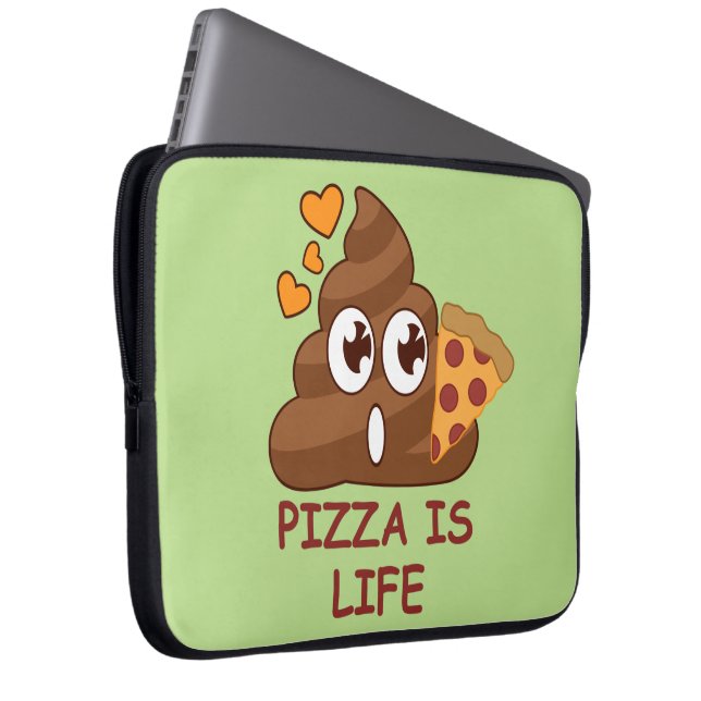Funda Para Portátil Vida del impulso de la pizza (Anverso derecho)