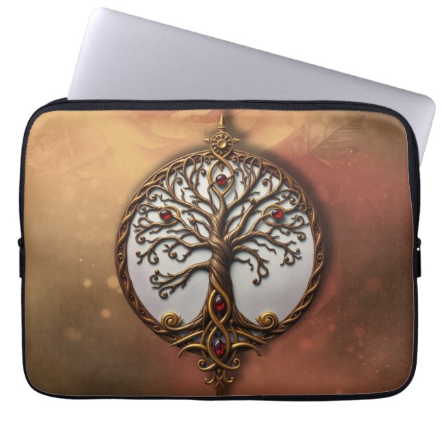 Funda Para Portátil Vida Mística del Árbol (Frente)
