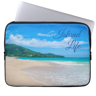 Funda Para Portátil Vida tropical de la isla de la playa