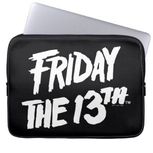 Funda Para Portátil Viernes 13   Logo Pintado apilado