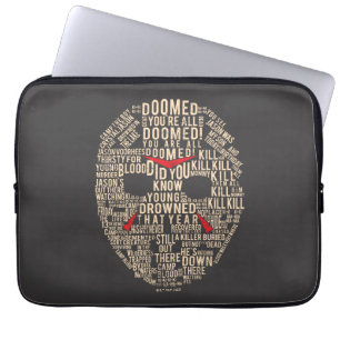 Funda Para Portátil Viernes 13   Máscara de hockey sobre tipografía