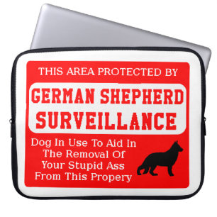 Funda Para Portátil vigilancia de perros pastores alemanes
