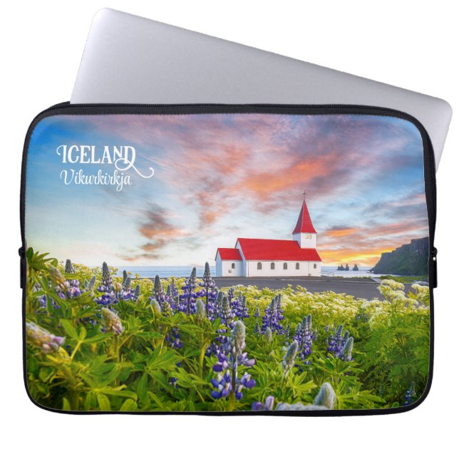 Funda Para Portátil Vikurkirkja, Islandia (Frente)