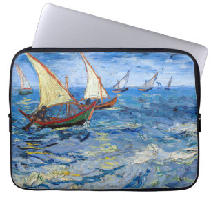 Funda Para Portátil Vincent van Gogh - El paisaje marino de Saintes-Ma