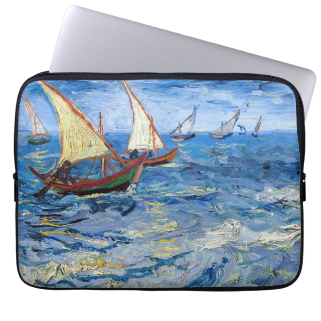 Funda Para Portátil Vincent van Gogh - El paisaje marino de Saintes-Ma (Frente)