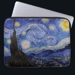 Funda Para Portátil Vincent Van Gogh - La noche estrellada<br><div class="desc">La noche estrellada / La nuit etoilee - Vincent Van Gogh en 1889</div>