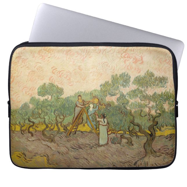 Funda Para Portátil Vincent van Gogh - Mujeres recolectando aceitunas (Frente)