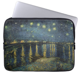 Funda Para Portátil Vincent van Gogh   Noche estrellada sobre el Ródan