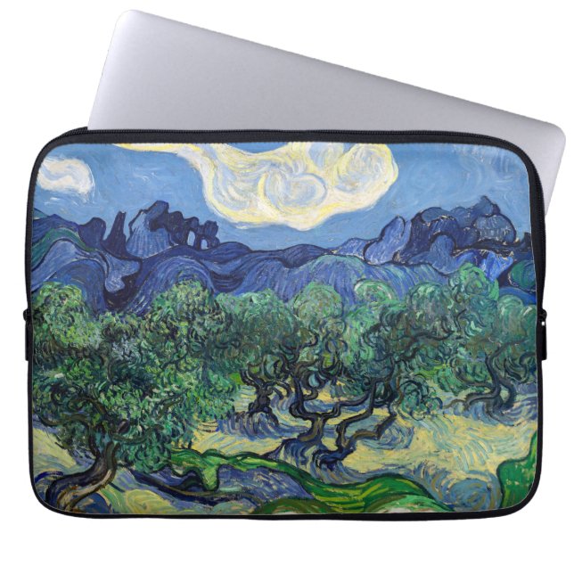 Funda Para Portátil Vincent van Gogh - Olivos con los Alpilles (Frente)