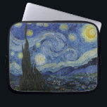 Funda Para Portátil Vincent van Gogh Starry Night Sleeve<br><div class="desc">La famosa pintura de Vincent van Gogh,  'Noche estrellada',  impresa en la cubierta protectora de su computadora.</div>