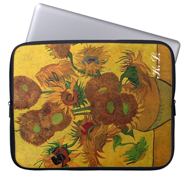 Funda Para Portátil Vincent van Gogh, Sunflowers (Frente)