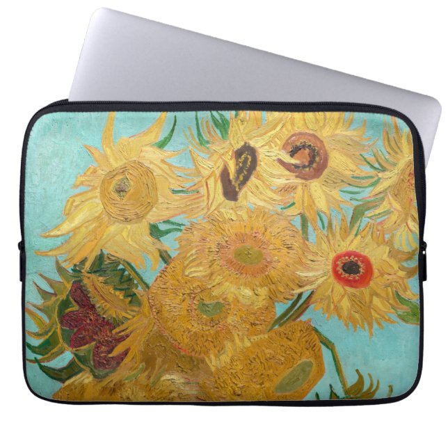 Funda Para Portátil Vincent Van Gogh - Vase con doce girasoles (Frente)