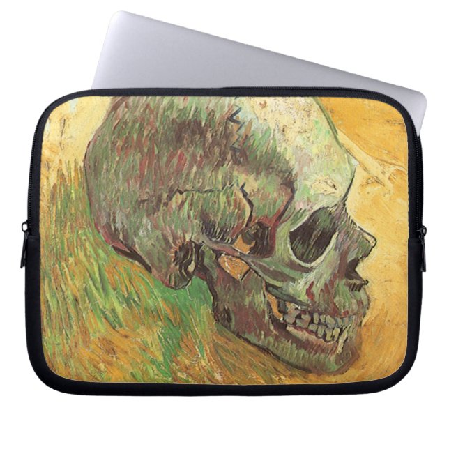 Funda Para Portátil Vincent van Gogh - Vida fija con cráneo (Frente)