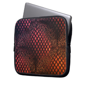 Funda Para Portátil Vino rojo dibujado que parece una maraña de yute n