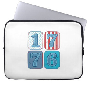 Funda Para Portátil Vintage 1776 Parche Patriótico