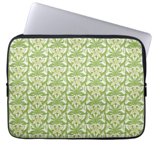 Funda Para Portátil Vintage Art Nouveau snowdrop floral wallpaper