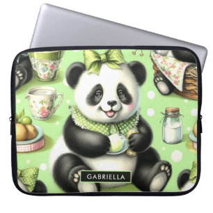 Funda Para Portátil Vintage Cute Baby Panda