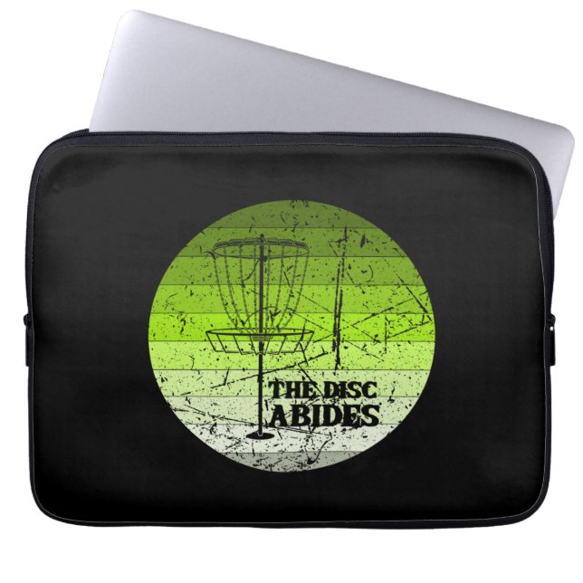 Funda Para Portátil Vintage de disco golf (Frente)