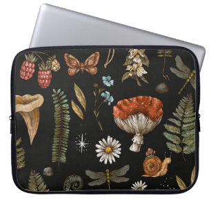 Funda Para Portátil Vintage de la naturaleza de los bosques sin fisura