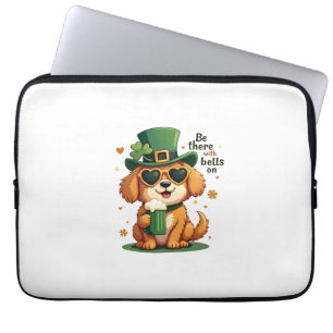 Funda Para Portátil Vintage Esté Allá Con Campanas Encima Perro Día De
