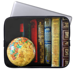 Funda Para Portátil Vintage Globe and Books