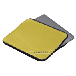 Funda Para Portátil Vintage Gold Solid Color Plain Personal