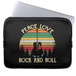 Funda Para Portátil Vintage Hippie Van Flower Bus Peace Love