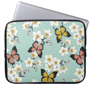 Funda Para Portátil Vintage lindo romántico sin costura flor salvaje