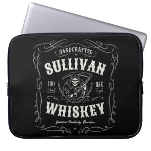 Funda Para Portátil Vintage Liquor AÑADIR NOMBRE Old Grim Reaper Whkey