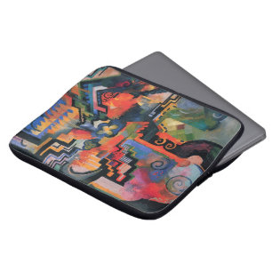 Funda Para Portátil Vintage Orphism, composición coloreada, August