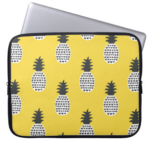 Funda Para Portátil Vintage Pineapple Fun Seamless Ilustracion
