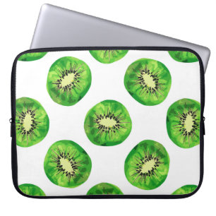 Funda Para Portátil vintage Seamless patrón kiwi ilustracion mano dr