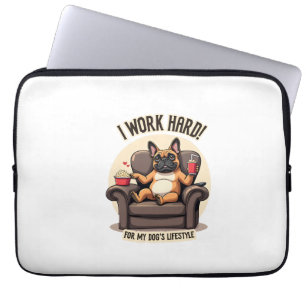 Funda Para Portátil Vintage trabajo duro para el estilo de vida de mi 