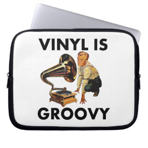 Funda Para Portátil Vinyl es groovy record coleccionista Humor Diverti