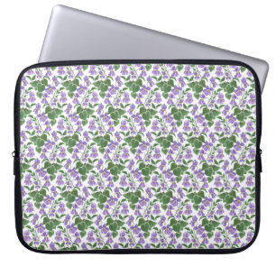 Funda Para Portátil Violetas malvas en manga de portátiles de neopreno