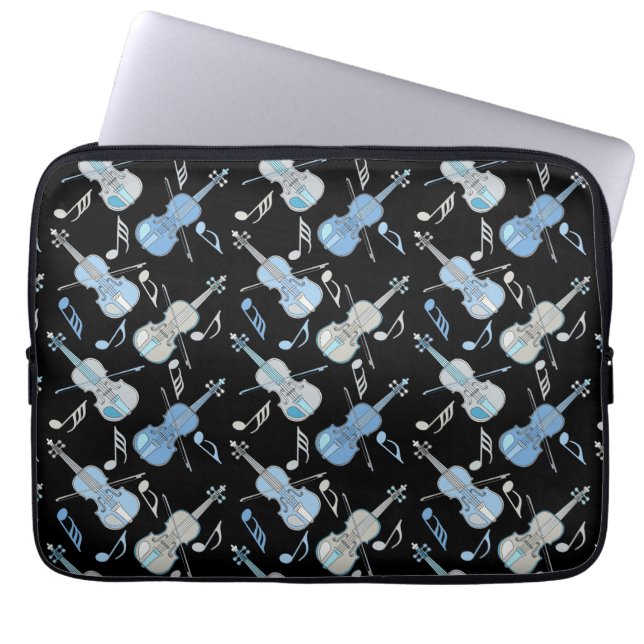Funda Para Portátil Violin Music Notes (Frente)